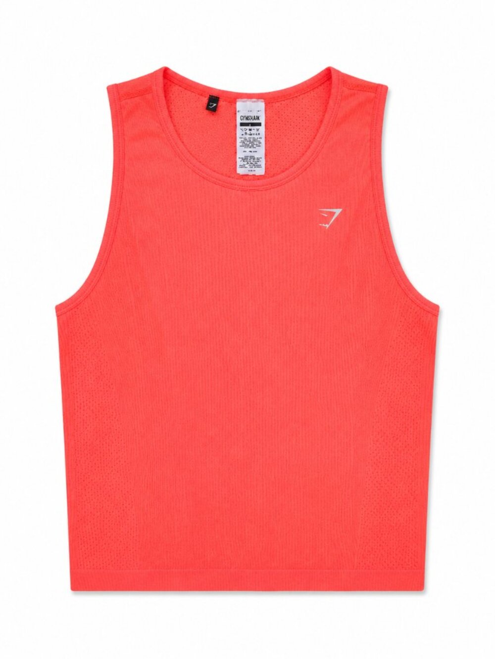 Gymshark Women's Neon Orange Workout Tank Top, Size Small